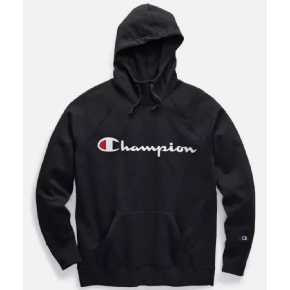 New Champion Powerblend Women Fleece Pullover Hoodies Script Logo GF934 Y08113
